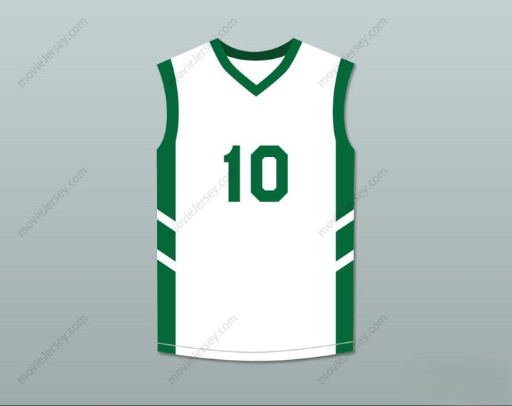 CUSTOM ANY Name Number GUY 'FREQUENT FLYER' DUPREE 10 WHITE BASKETBALL JERSEY DENNIS RODMAN'S BIG BANG IN PYONGYANG Top Stitched S-6XL