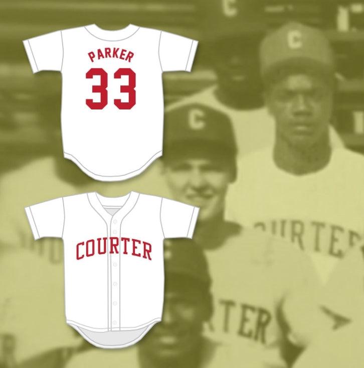 Custom Any Name Number DAVE PARKER 33 COURTER TECH HIGH SCHOOL WHITE BASEBALL JERSEY 2 Top Stitched S-6XL