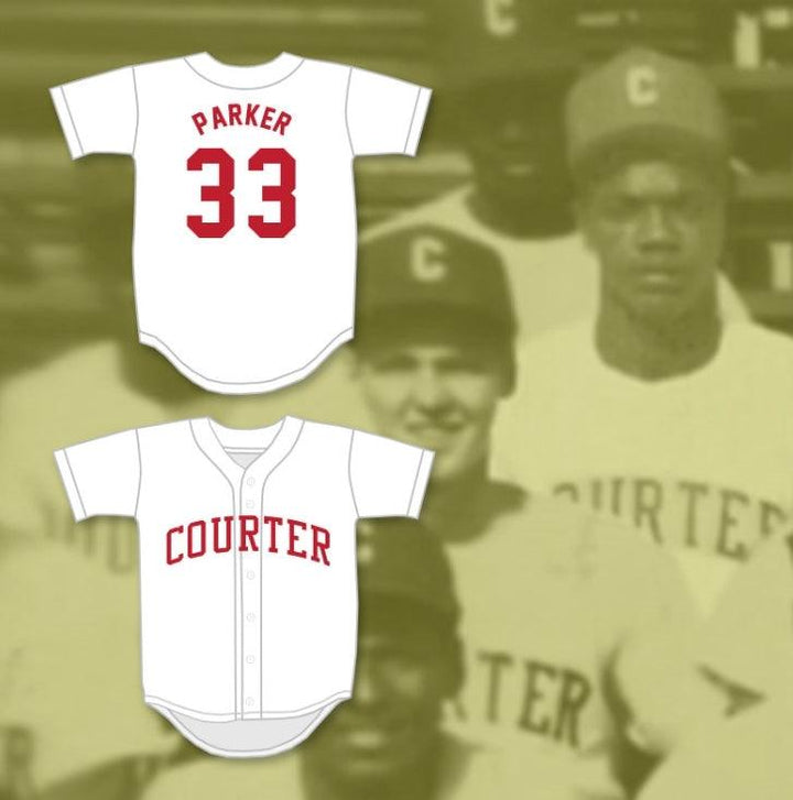 Custom Any Name Number DAVE PARKER 33 COURTER TECH HIGH SCHOOL WHITE BASEBALL JERSEY 2 Top Stitched S-6XL