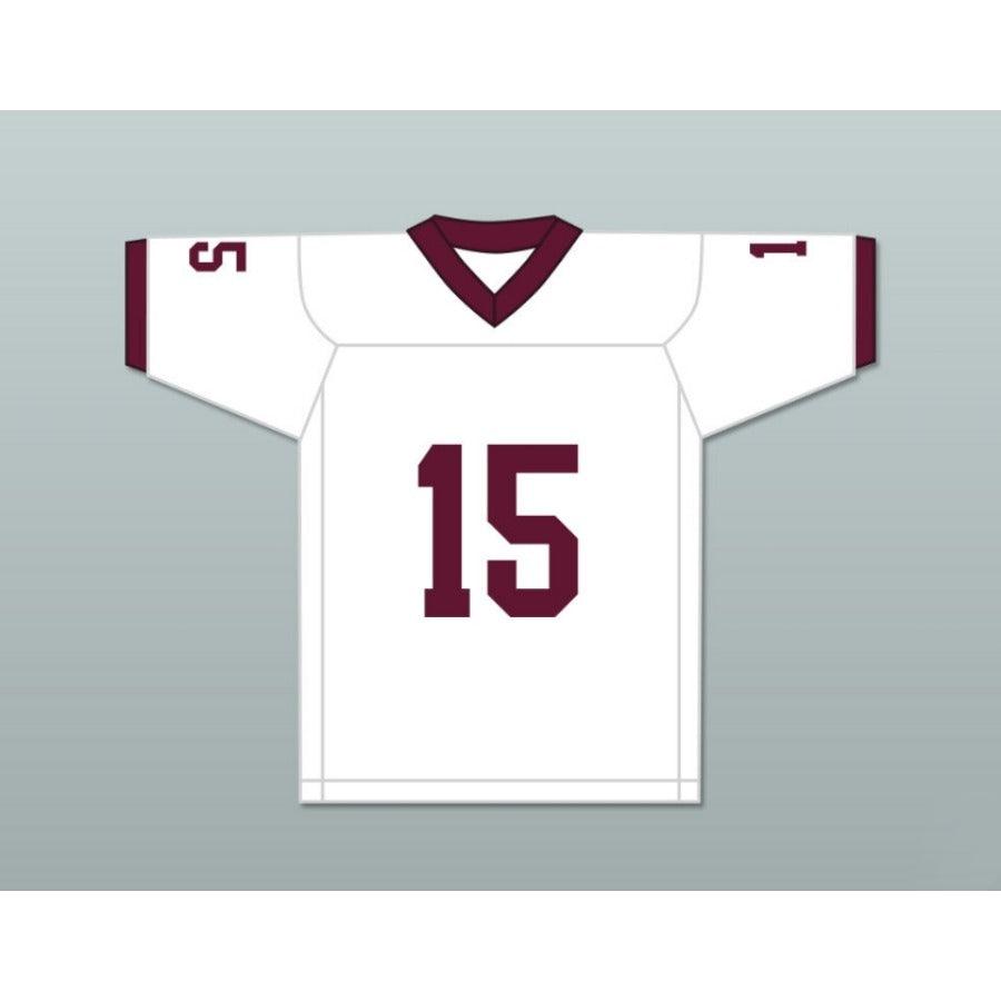 CUSTOM ANY Name Number WHITE PLAYER 15 BRISTOL CENTRAL RAMS MAROON Football Jersey Top Stitched S-6XL