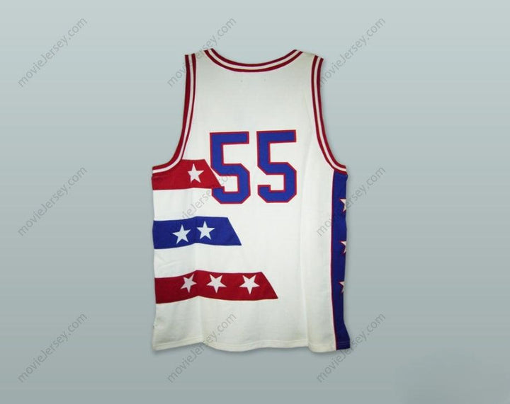 CUSTOM ANY Name Number RUCKER ALL STARS 55 WHITE BASKETBALL JERSEY Top Stitched S-6XL