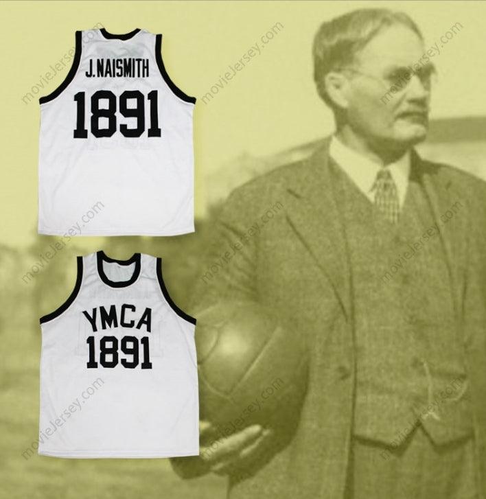 CUSTOM ANY Name Number INVENTOR OF BASKETBALL JAMES NAISMITH 1891 YMCA BASKETBALL JERSEY Top Stitched S-6XL