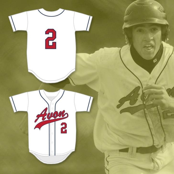 Custom Any Name Number GEORGE SPRINGER 2   OLD FARMS SCHOOL WINGED BEAVERS WHITE BASEBALL JERSEY 1 Top Stitched S-6XL