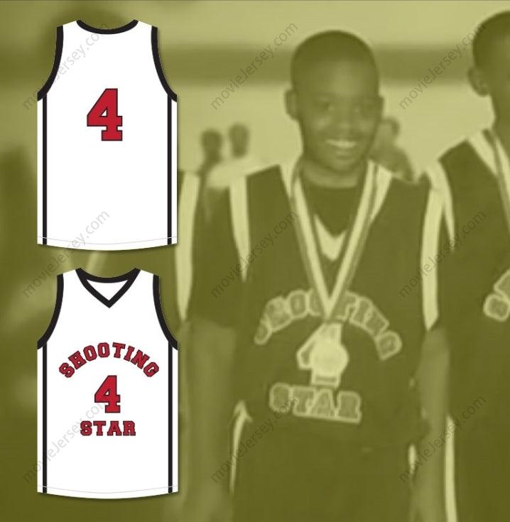 CUSTOM ANY Name Number WILLIE MCGEE 4 OHIO SHOOTING STARS AAU WHITE BASKETBALL JERSEY MORE THAN A GAME Top Stitched S-6XL
