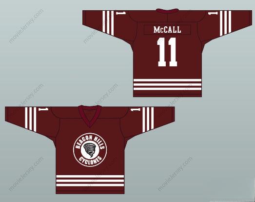Custom Any Name Number Scott McCall 11 Beacon Hills Cyclones Hockey Jersey Teen Wolf TV SeriesTop Stitched S-6XL