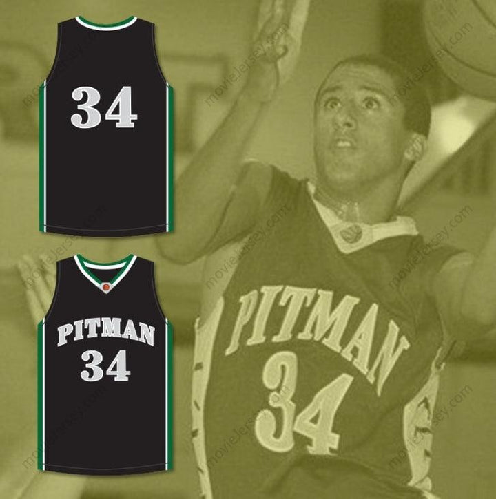 CUSTOM ANY Name Number COLIN KAEPERNICK 34 JOHN H. PITMAN HIGH SCHOOL PRIDE BLACK BASKETBALL JERSEY 1 Top Stitched S-6XL