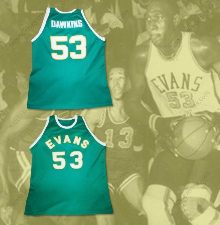 CUSTOM ANY Name Number DARRYL DAWKINS 53 MAYNARD EVANS HIGH SCHOOL BASKETBALL JERSEY ANY PLAYER Top Stitched S-6XL