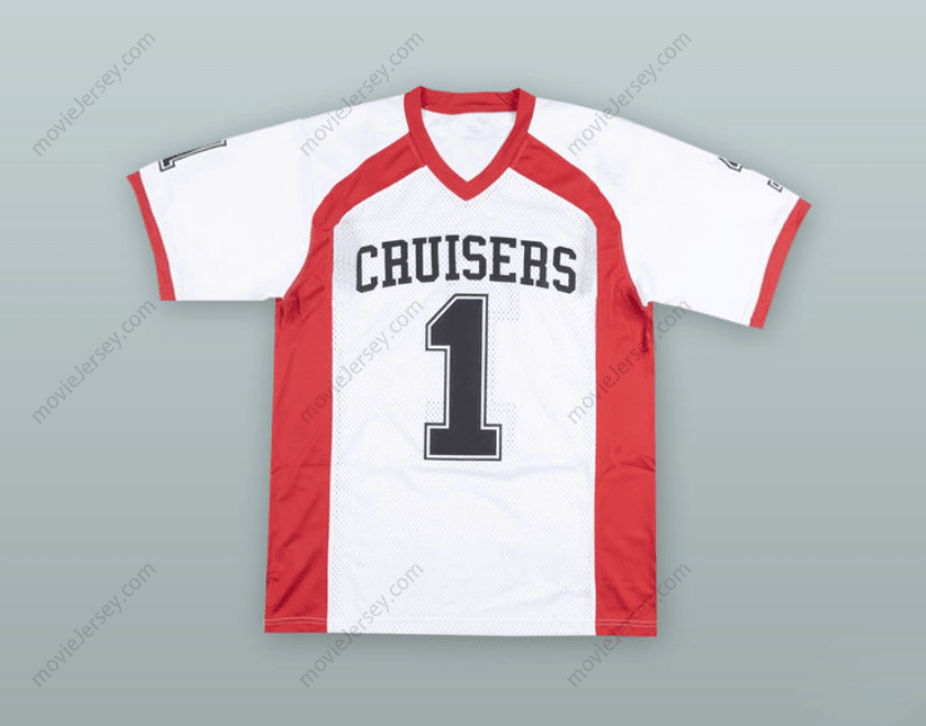 CUSTOM ANY Name Number LE'VEON BELL 1  MADISON HIGH SCHOOL CRUISERS WHITE FOOTBALL JERSEY Top Stitched S-6XL