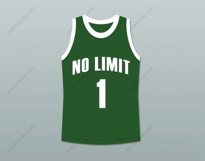CUSTOM ANY Name Number MASTER P 1 NO LIMIT BASKETBALL JERSEY GREEN Top Stitched S-6XL