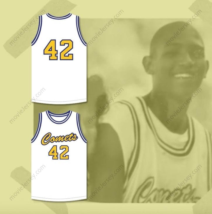 CUSTOM ANY Name Number AL HORFORD 42 GRAND LEDGE HIGH SCHOOL COMETS WHITE BASKETBALL JERSEY 1 Top Stitched S-6XL