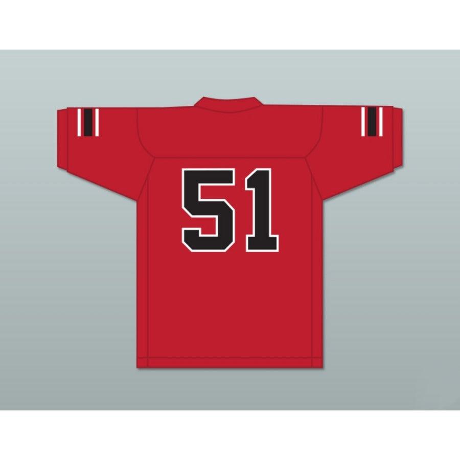 CUSTOM ANY Name Number JAMES DAVIS 51 EMCC LIONS FOOTBALL JERSEY INCLUDES PATCHES Top Stitched S-6XL