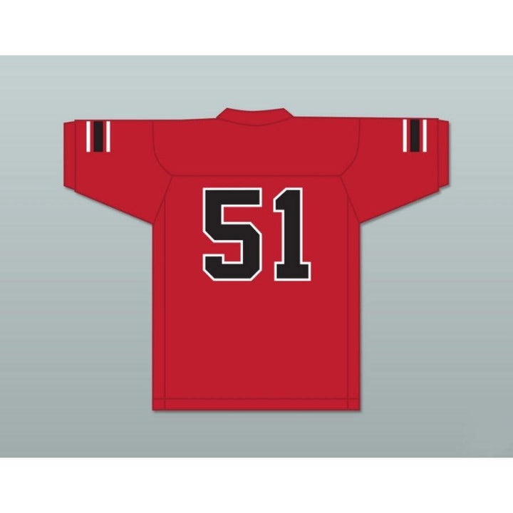 CUSTOM ANY Name Number JAMES DAVIS 51 EMCC LIONS FOOTBALL JERSEY INCLUDES PATCHES Top Stitched S-6XL