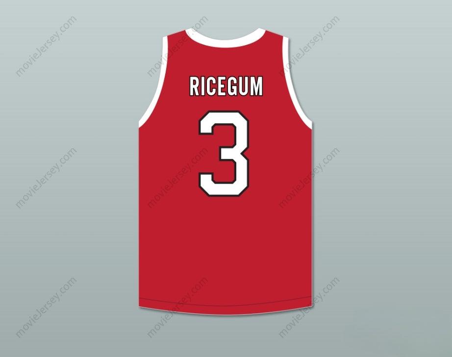 CUSTOM ANY Name Number RICEGUM 3 ACE FAMILY CHARITY RED BASKETBALL JERSEY Top Stitched S-6XL