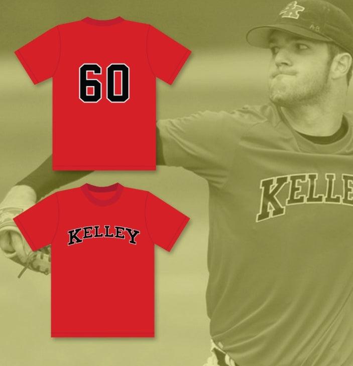 Custom Any Name Number  KEUCHEL 60 BISHOP KELLEY HIGH SCHOOL COMETS RED BASEBALL JERSEY 1 Top Stitched S-6XL