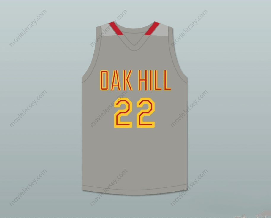 CUSTOM ANY Name Number CARMELO ANTHONY 22 OAK HILL ACADEMY GRAY BASKETBALL JERSEY Top Stitched S-6XL