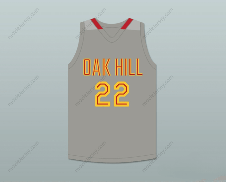 CUSTOM ANY Name Number CARMELO ANTHONY 22 OAK HILL ACADEMY GRAY BASKETBALL JERSEY Top Stitched S-6XL