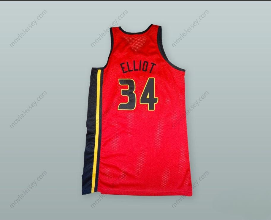 CUSTOM ANY Name Number ELLIOT RICHARDS 34 DIABLOS RED BASKETBALL JERSEY BEDAZZLED Top Stitched S-6XL