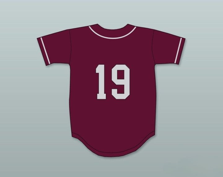 Custom Any Name Number LORENZO CAIN 19   HIGH SCHOOL COWBOYS MAROON BASEBALL JERSEY 3 Top Stitched S-6XL