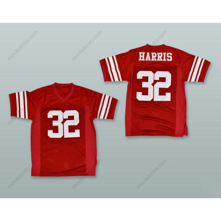 CUSTOM ANY Name Number FRANCO HARRIS 32 RANCOCAS VALLEY REGIONAL HIGH SCHOOL RED DEVILS Football Jersey Top Stitched S-6XL