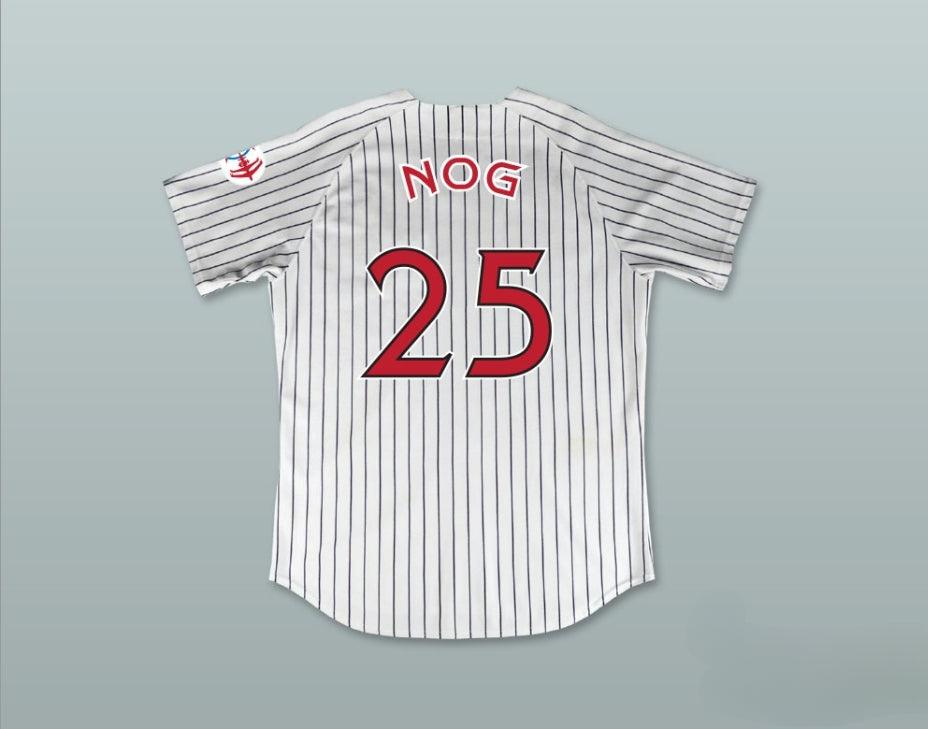 Custom Any Name Number NOG 25 DEEP SPACE NINERS WHITE PINSTRIPED BASEBALL JERSEY Top Stitched S-6XL