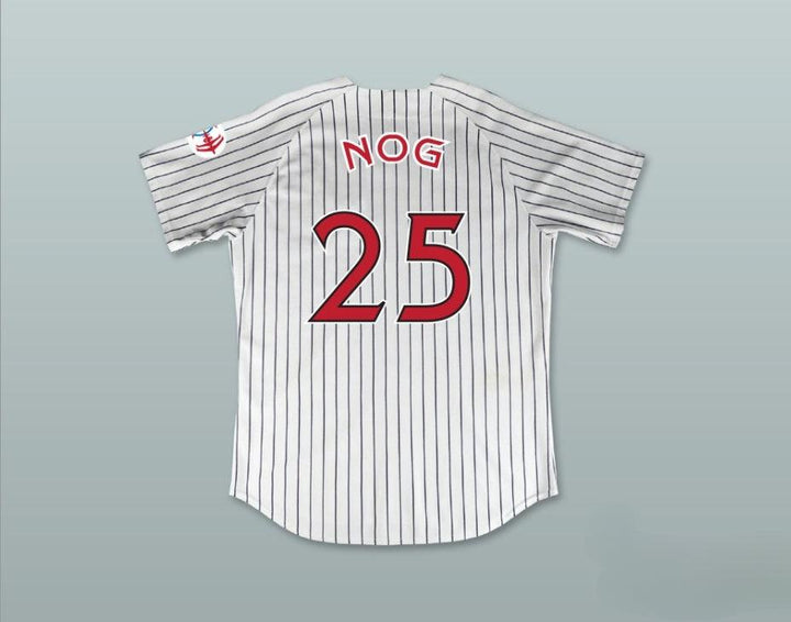 Custom Any Name Number NOG 25 DEEP SPACE NINERS WHITE PINSTRIPED BASEBALL JERSEY Top Stitched S-6XL