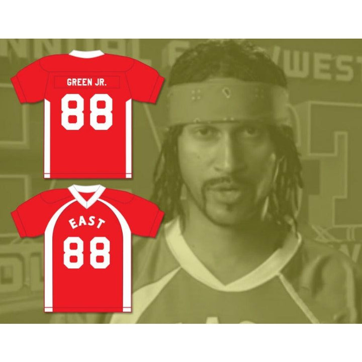 CUSTOM ANY Name Number D'SQUARIUS GREEN JR 88 EAST FOOTBALL JERSEY KEY PEELE Top Stitched S-6XL