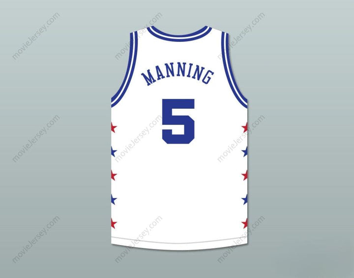 CUSTOM ANY Name Number DANNY MANNING 5 MAGIC JOHNSON ALL STAR GAME WHITE BASKETBALL JERSEY 1990 MIDSUMMER NIGHT'S MAGIC CHARITY EVENT Top Stitched S-6XL