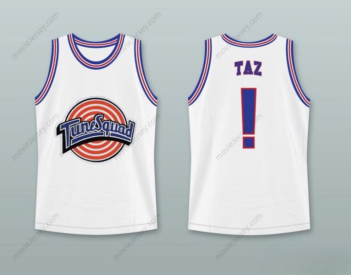 CUSTOM ANY Name Number SPACE JAM TUNE SQUAD TAZ! BASKETBALL JERSEY STITCH SEWN Top Stitched S-6XL