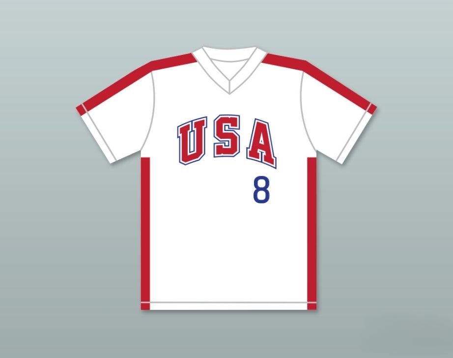 Custom Any Name Number BILL SWIFT 8 1984 USA TEAM WHITE BASEBALL JERSEY Top Stitched S-6XL