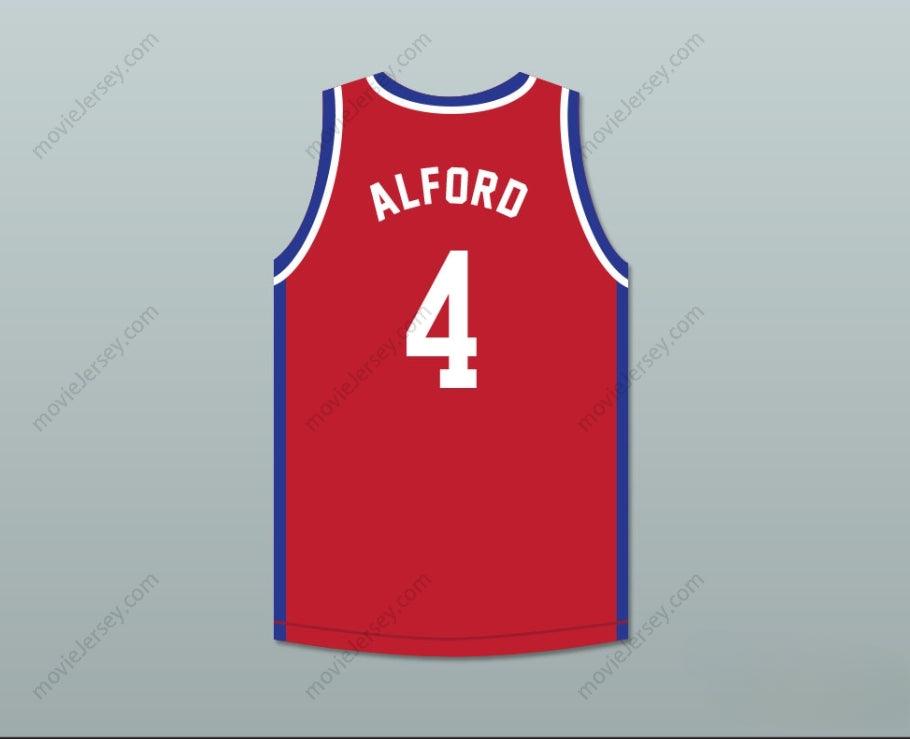 CUSTOM ANY Name Number STEVE ALFORD 4 LARRY'S GAME RED BASKETBALL JERSEY 1988 CHARITY EVENT Top Stitched S-6XL