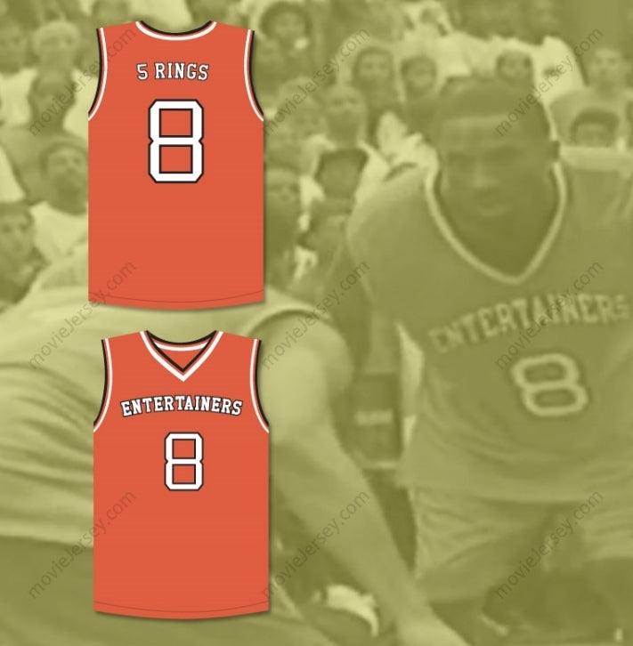 CUSTOM ANY Name Number  BRYANT 8 "5 RINGS" RUCKER PARK BASKETBALL JERSEY STITCH SEWN Top Stitched S-6XL