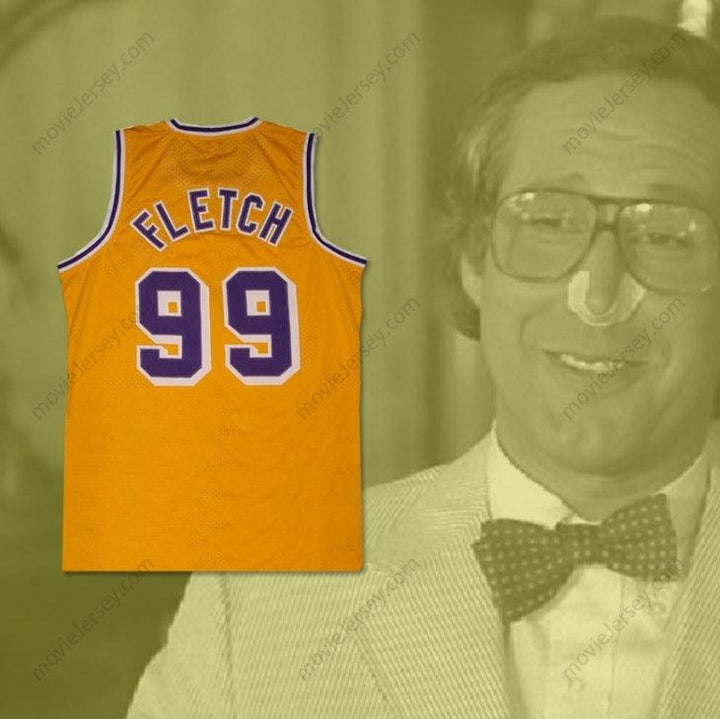 CUSTOM ANY Name Number CHEVY CHASE IRWIN 'FLETCH' FLETCHER 99 BASKETBALL JERSEY Top Stitched S-6XL