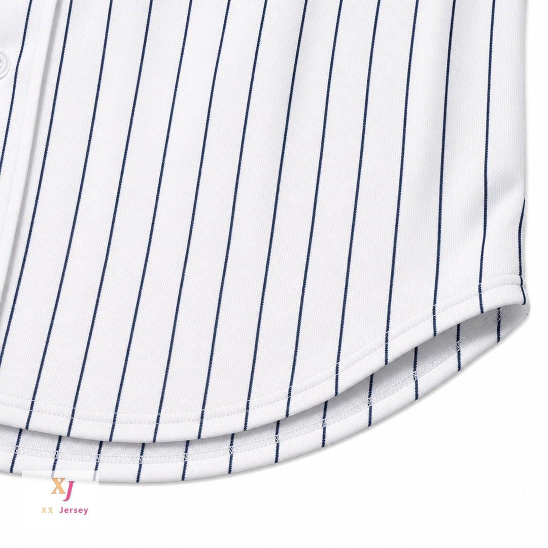 Custom Any Name Number CLAYTON KERSHAW 23 HIGHLAND PARK HIGH SCHOOL SCOTS WHITE PINSTRIPED BASEBALL JERSEY 2 Top Stitched S-6XL
