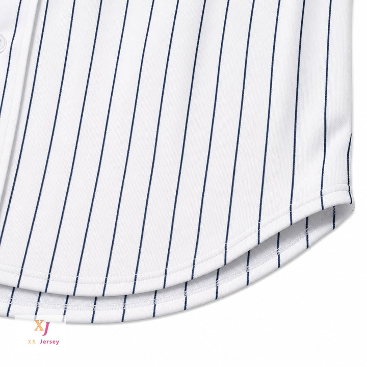Custom Any Name Number CLAYTON KERSHAW 23 HIGHLAND PARK HIGH SCHOOL SCOTS WHITE PINSTRIPED BASEBALL JERSEY 2 Top Stitched S-6XL