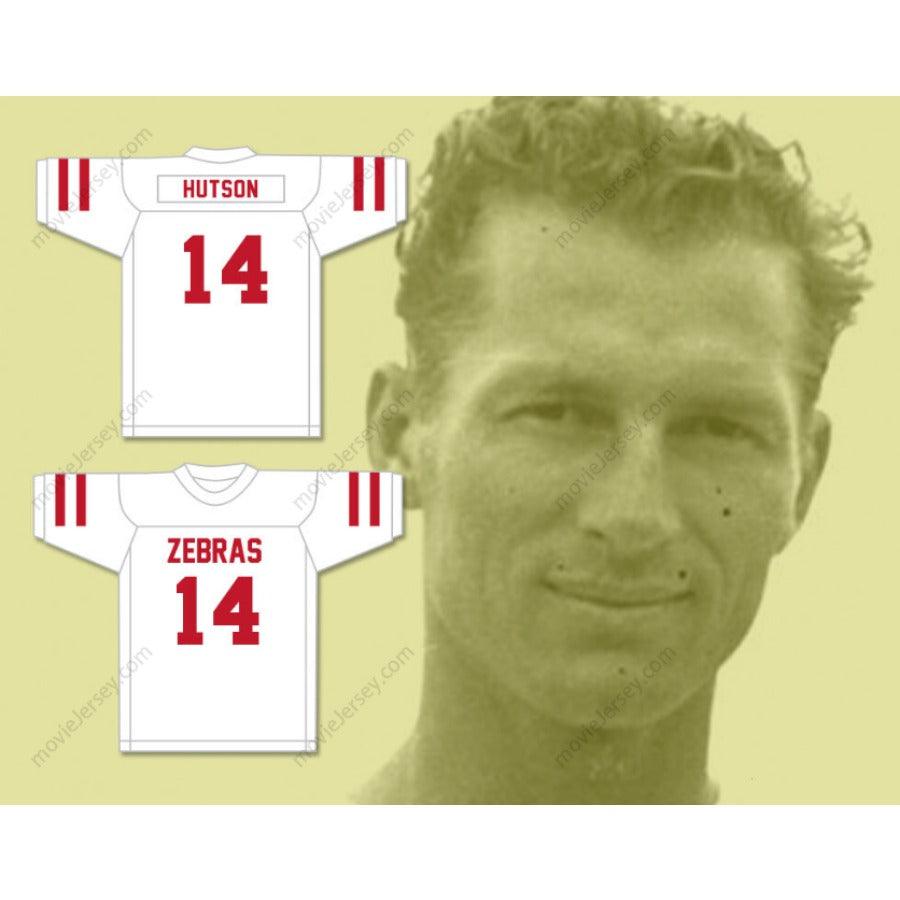 CUSTOM ANY Name Number DON HUTSON 14 PINE BLUFF ZEBRAS RED FOOTBALL JERSEY Top Stitched S-6XL