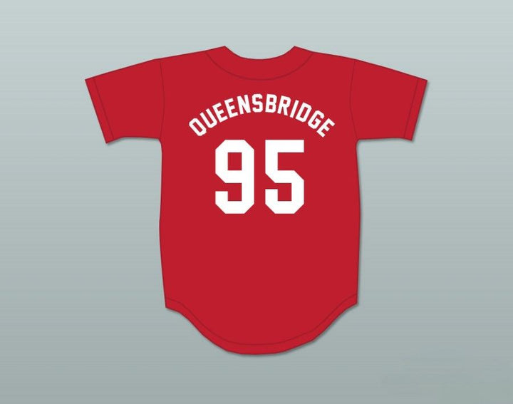 Custom Any Name Number QUEENSBRIDGE 95 HENNESSY RED BASEBALL JERSEY Top Stitched S-6XL