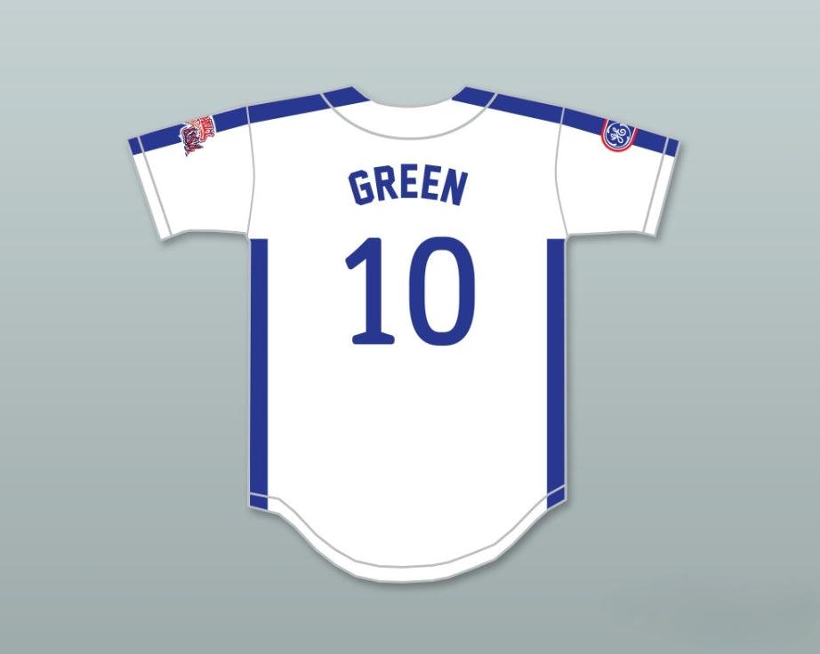 Custom Any Name Number GARY GREEN 10 1984 USA TEAM WHITE BUTTON DOWN BASEBALL JERSEY Top Stitched S-6XL