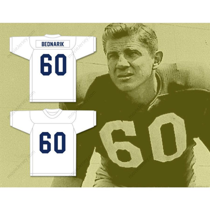 CUSTOM ANY Name Number CUSTOM ANY Name CHUCK BEDNARIK 60 LIBERTY HIGH SCHOOL FOOTBALL JERSEY S-6XL Top Stitched S-6XL