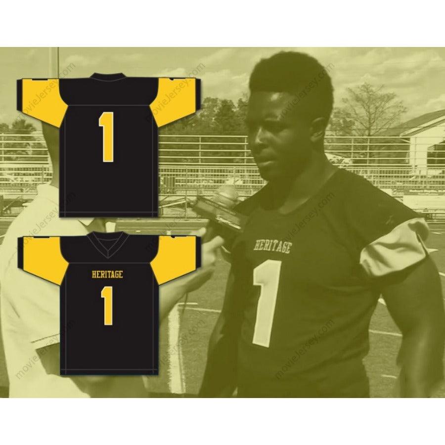 CUSTOM ANY Name Number SONY MICHEL 1 AMERICAN HERITAGE SCHOOL PATRIOTS Football Jersey Top Stitched S-6XL