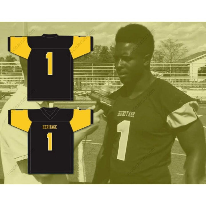 CUSTOM ANY Name Number SONY MICHEL 1 AMERICAN HERITAGE SCHOOL PATRIOTS Football Jersey Top Stitched S-6XL