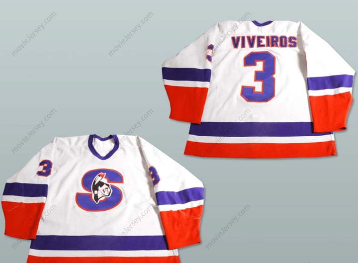 Custom Any Name Number Emanuel Viveiros Springfield Indians AHL Hockey Jersey Top Stitched S-6XL