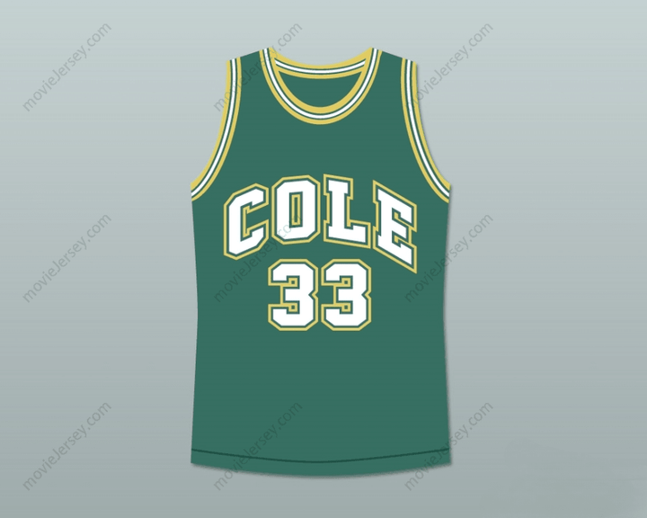 CUSTOM ANY Name Number SHAQUILLE O'NEAL 33 ROBERT G. COLE HIGH SCHOOL BASKETBALL JERSEY STITCH SEWN Top Stitched S-6XL