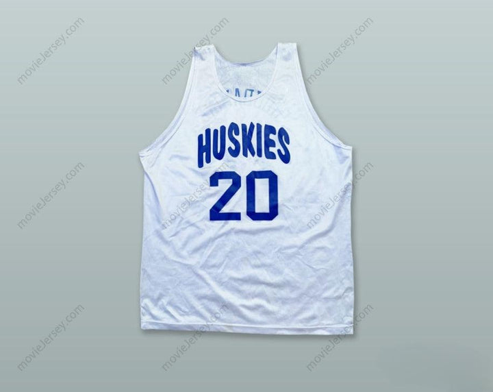 CUSTOM ANY Name Number AMAR'E STOUDEMIRE 20 HUSKIES WHITE BASKETBALL JERSEY Top Stitched S-6XL