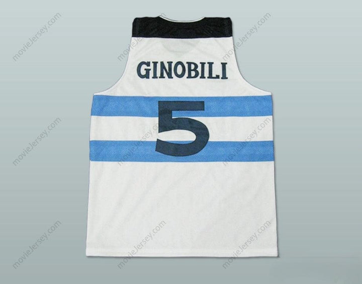 CUSTOM ANY Name Number MANU GINOBILI ARGENTINA BASKETBALL JERSEY Top Stitched S-6XL