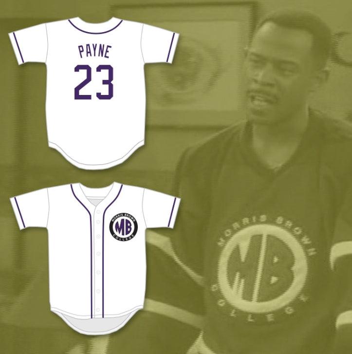 Custom Any Name Number MARTIN PAYNE 23 MORRIS BROWN COLLEGE WHITE BASEBALL JERSEY Top Stitched S-6XL