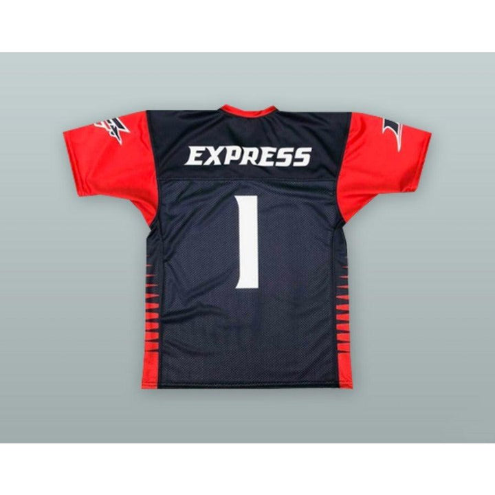 CUSTOM ANY Name Number MEMPHIS EXPRESS 1 BLACK Football Jersey Top Stitched S-6XL