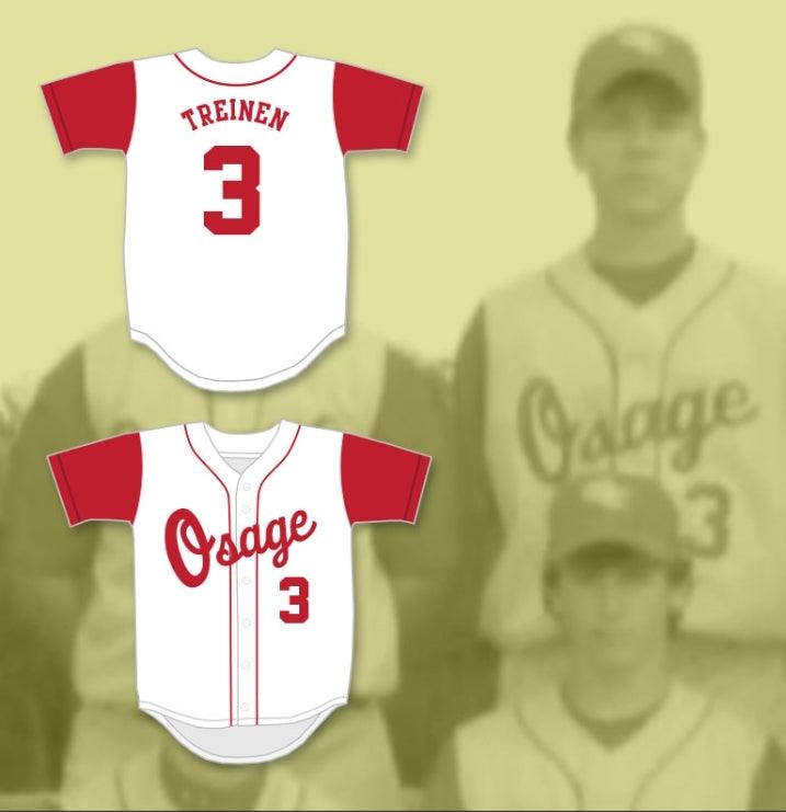 Custom Any Name Number BLAKE TREINEN 3   HIGH SCHOOL INDIANS WHITE BASEBALL JERSEY 2 Top Stitched S-6XL