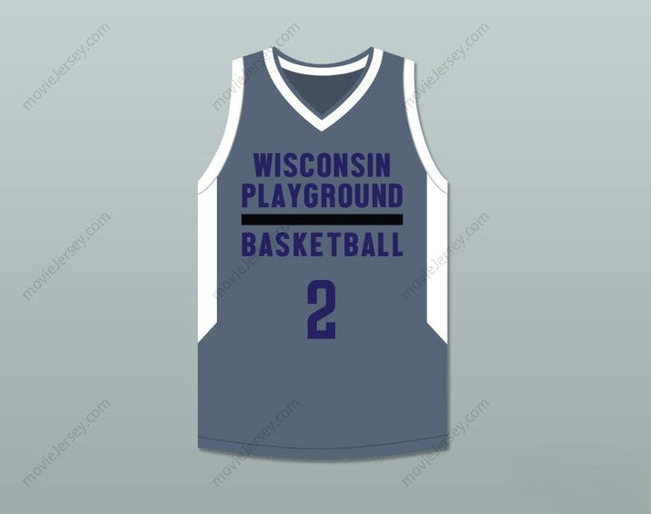 CUSTOM ANY Name Number PLAYER 2  PLAYGROUND BASKETBALL DARK GRAY BASKETBALL JERSEY Top Stitched S-6XL