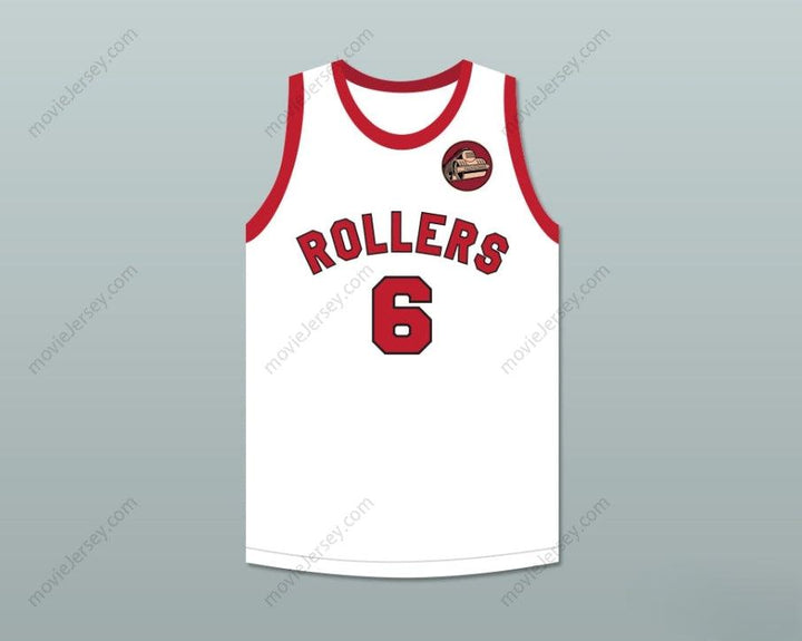 CUSTOM ANY Name Number HANK BEENDERS 6 PROVIDENCE STEAMROLLERS WHITE BASKETBALL JERSEY WITH PATCH 2 Top Stitched S-6XL