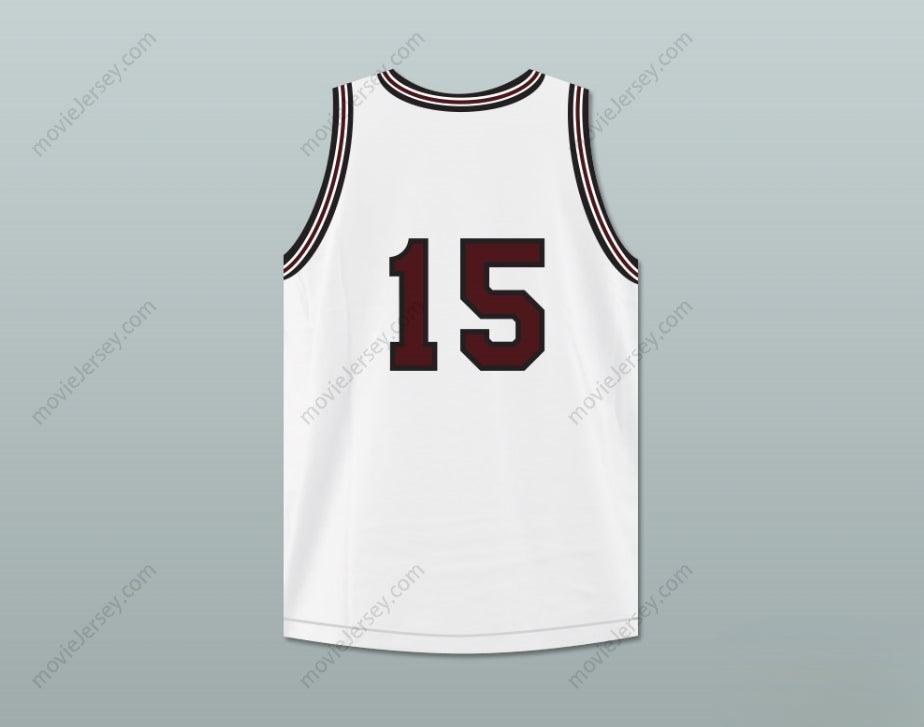 CUSTOM ANY Name Number ANTHONY KELLER 15  HIGH SCHOOL WHITE BASKETBALL JERSEY Top Stitched S-6XL